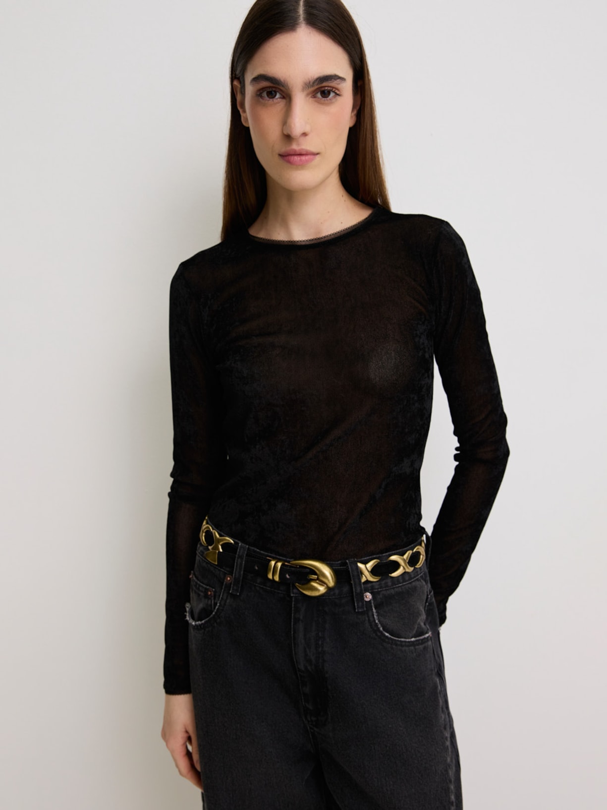 Blusa Feminina Tule Emily I26 Preto Mixed