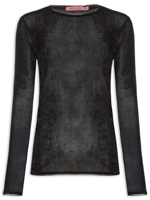 Blusa Feminina Tule Emily I26 - Preto