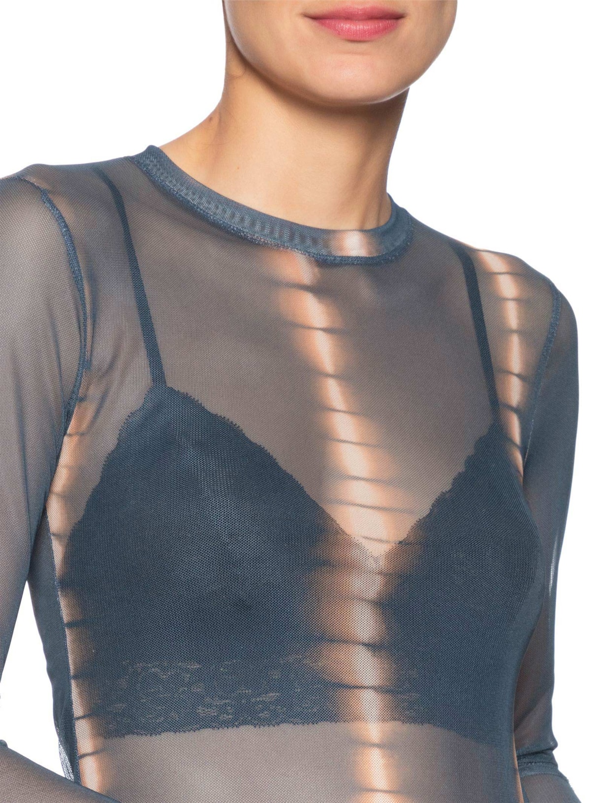 Blusa Feminina Tule Estampa Balangan Jasper Azul Maria Filó