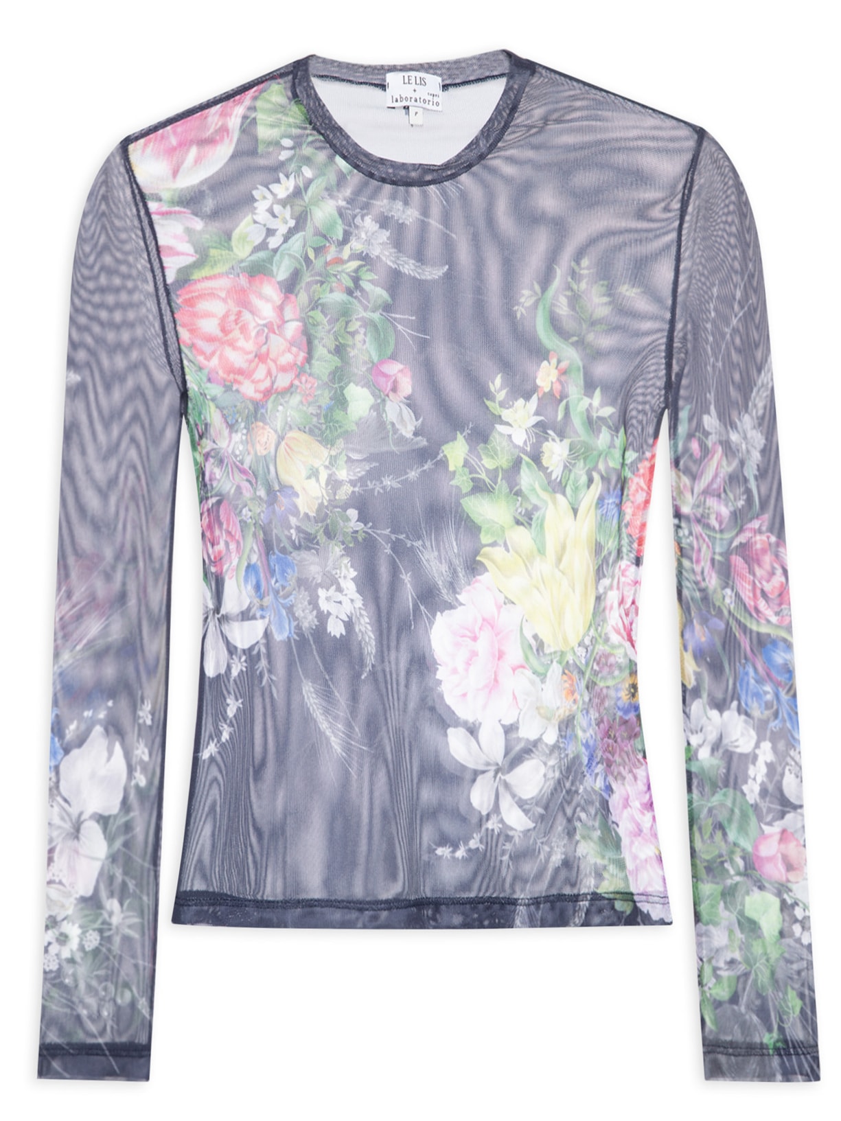 Blusa Feminina Tule Fiori - Azul