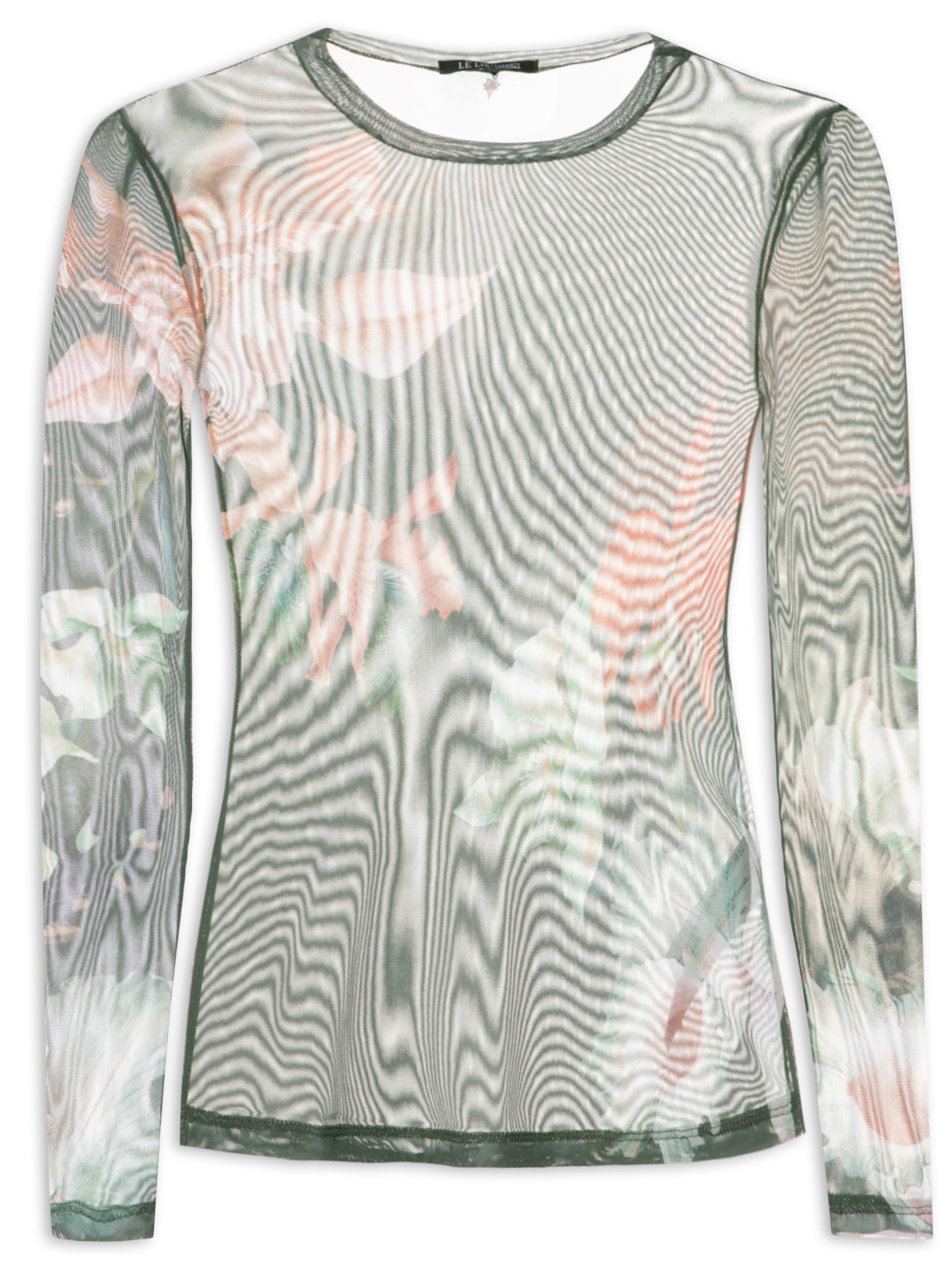 Blusa Feminina Tule Flor Divina - Preto
