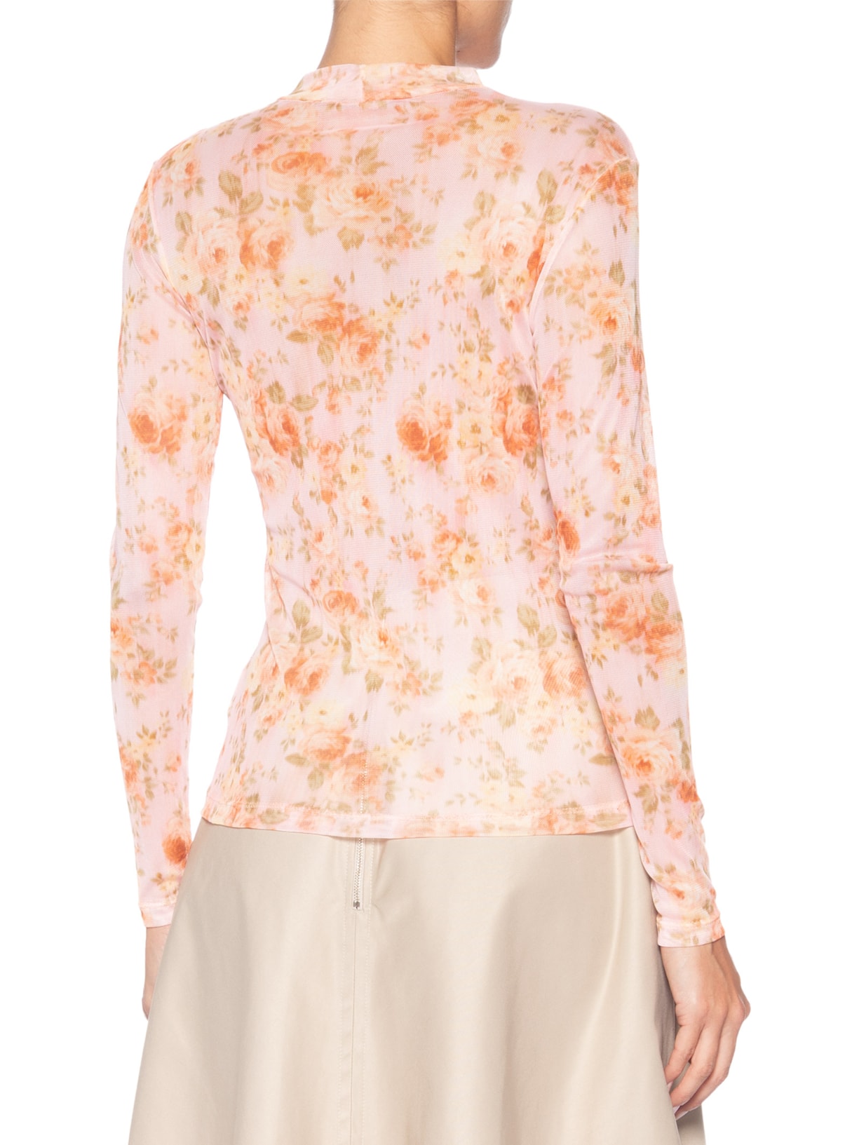 Blusa Feminina Tule Frésia Rosa Carol Bassi