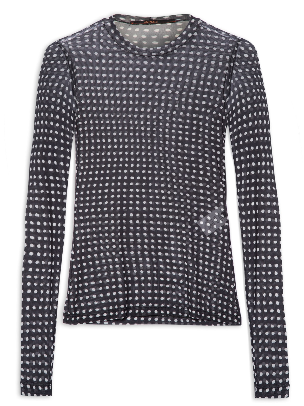 Blusa Feminina Tule Gaml Kirli Pois - Preto