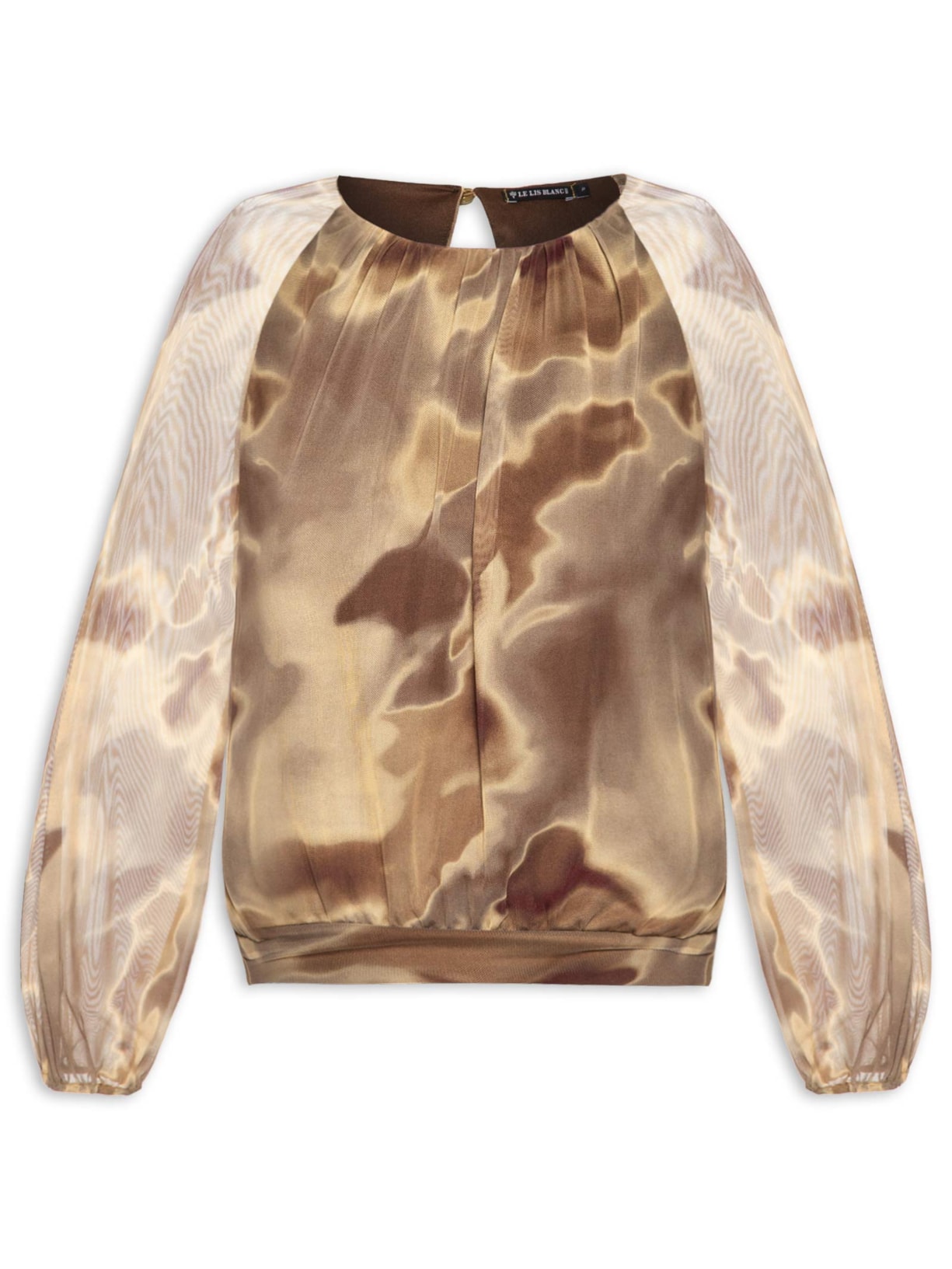Blusa Feminina Tule Heri  – Marrom Le Lis