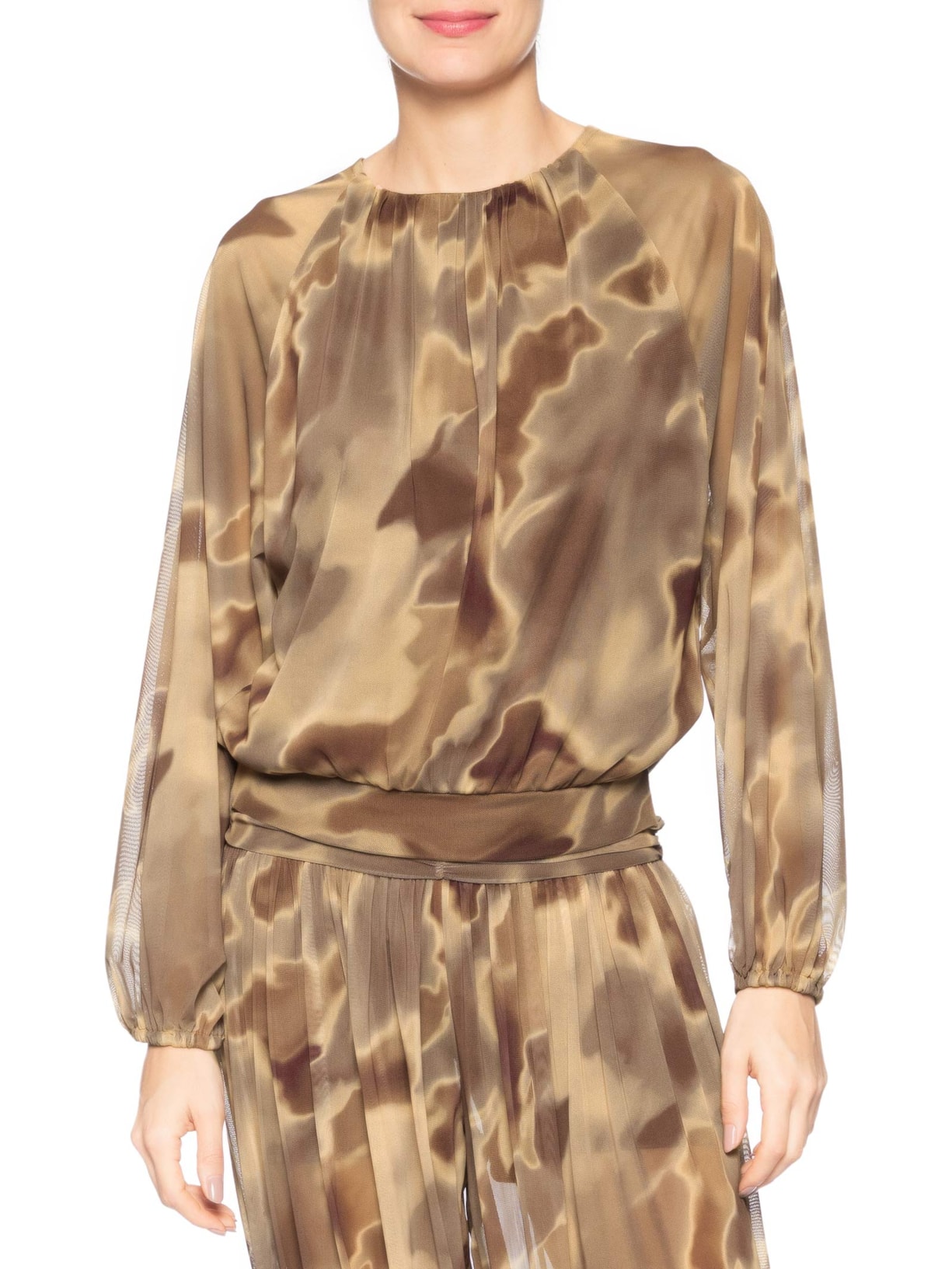 Blusa Feminina Tule Heri  – Marrom Le Lis