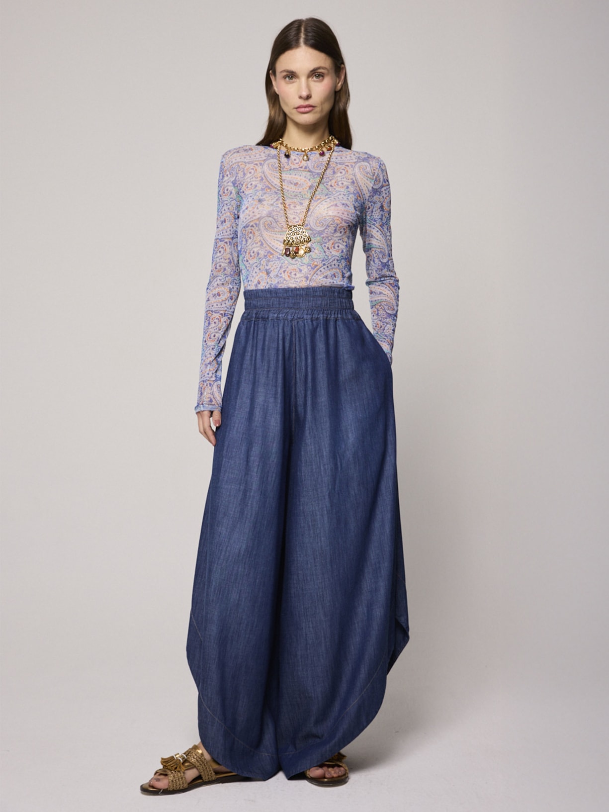 Blusa Feminina Tule Holi V26 Azul Mixed