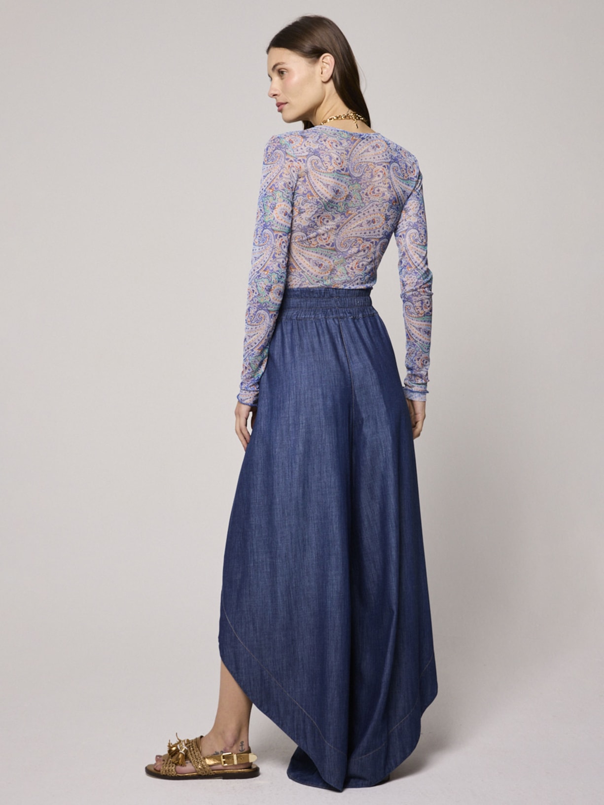 Blusa Feminina Tule Holi V26 Azul Mixed