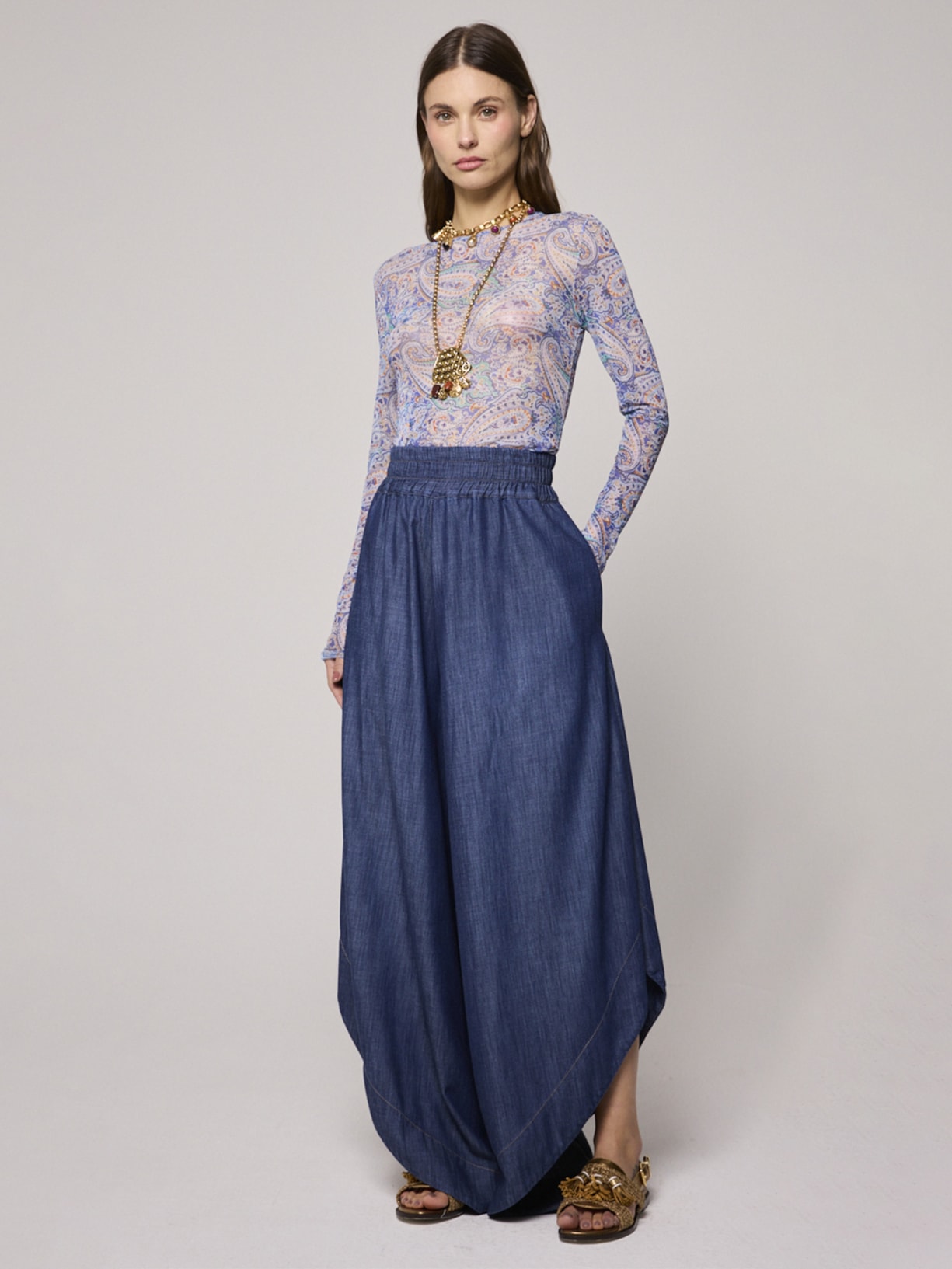 Blusa Feminina Tule Holi V26 Azul Mixed