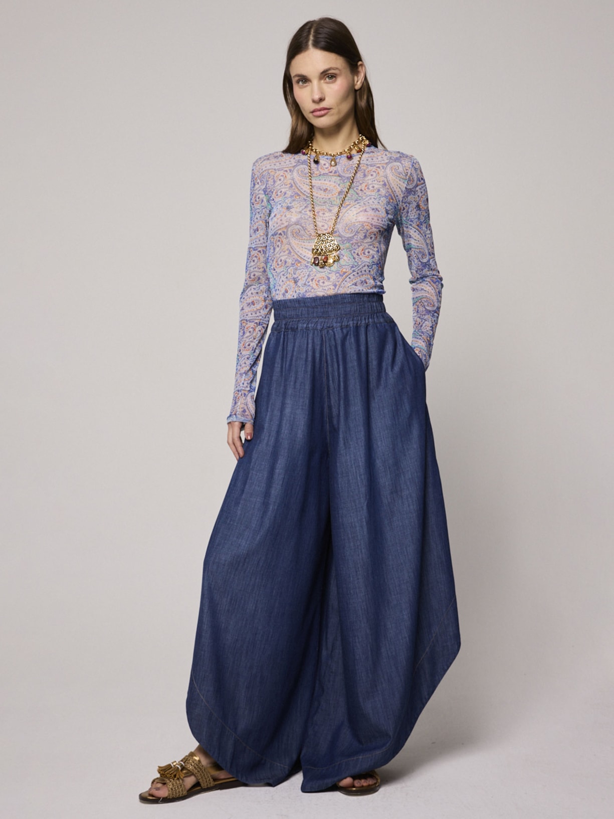 Blusa Feminina Tule Holi V26 Azul Mixed