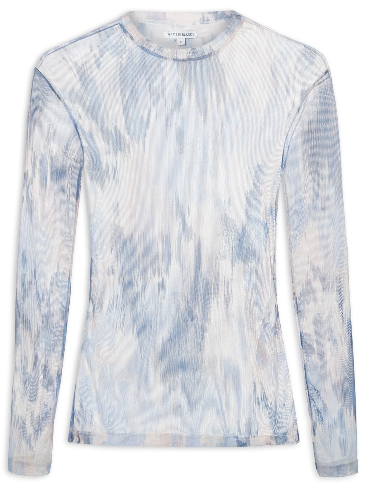 Blusa Feminina Tule Joana Camuflagem Azul Le Lis
