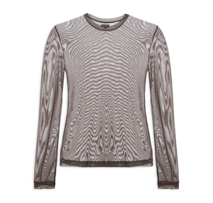 Blusa Feminina Tule Joana II - Marrom