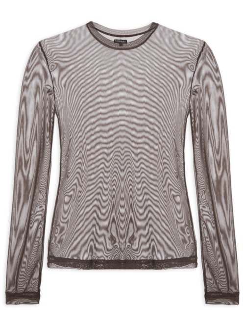 Blusa Feminina Tule Joana II - Marrom