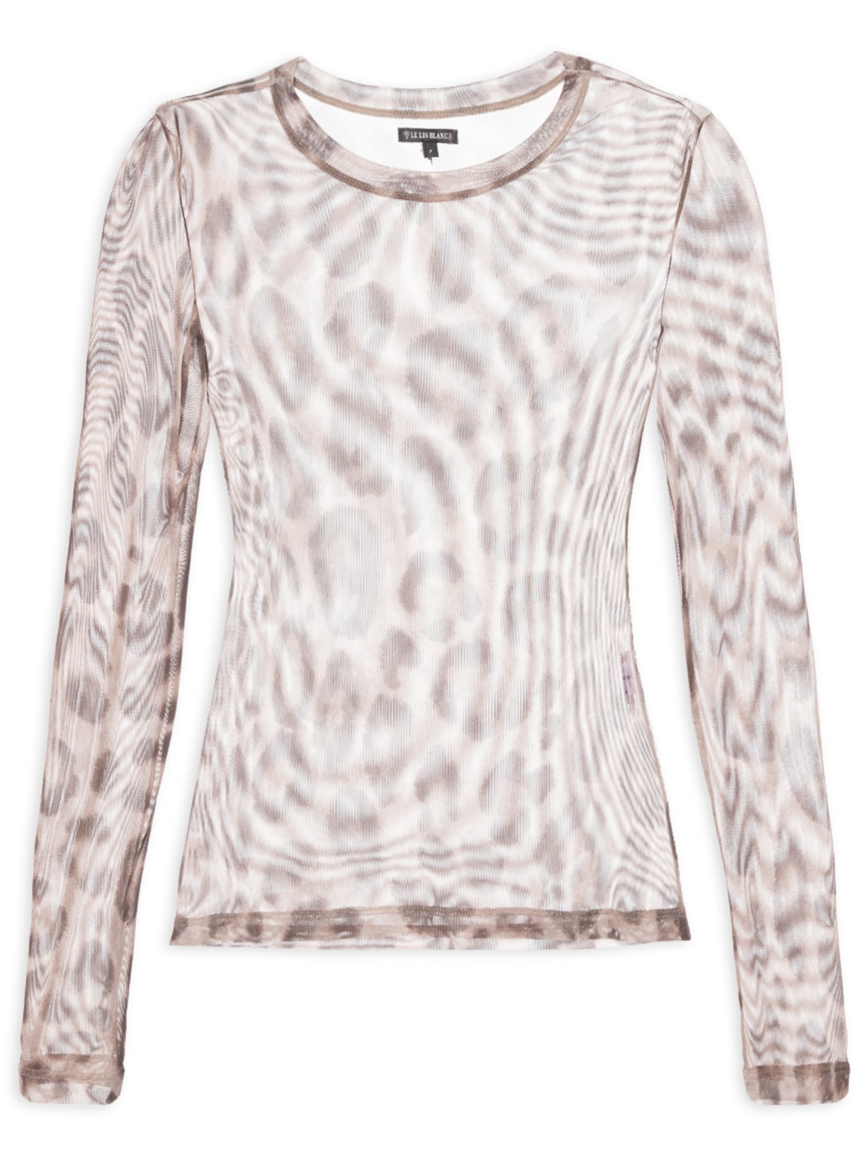 Blusa Feminina Tule Joana Onça Marrom Le Lis