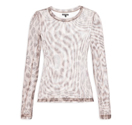 Blusa Feminina Tule Joana Onça - Marrom