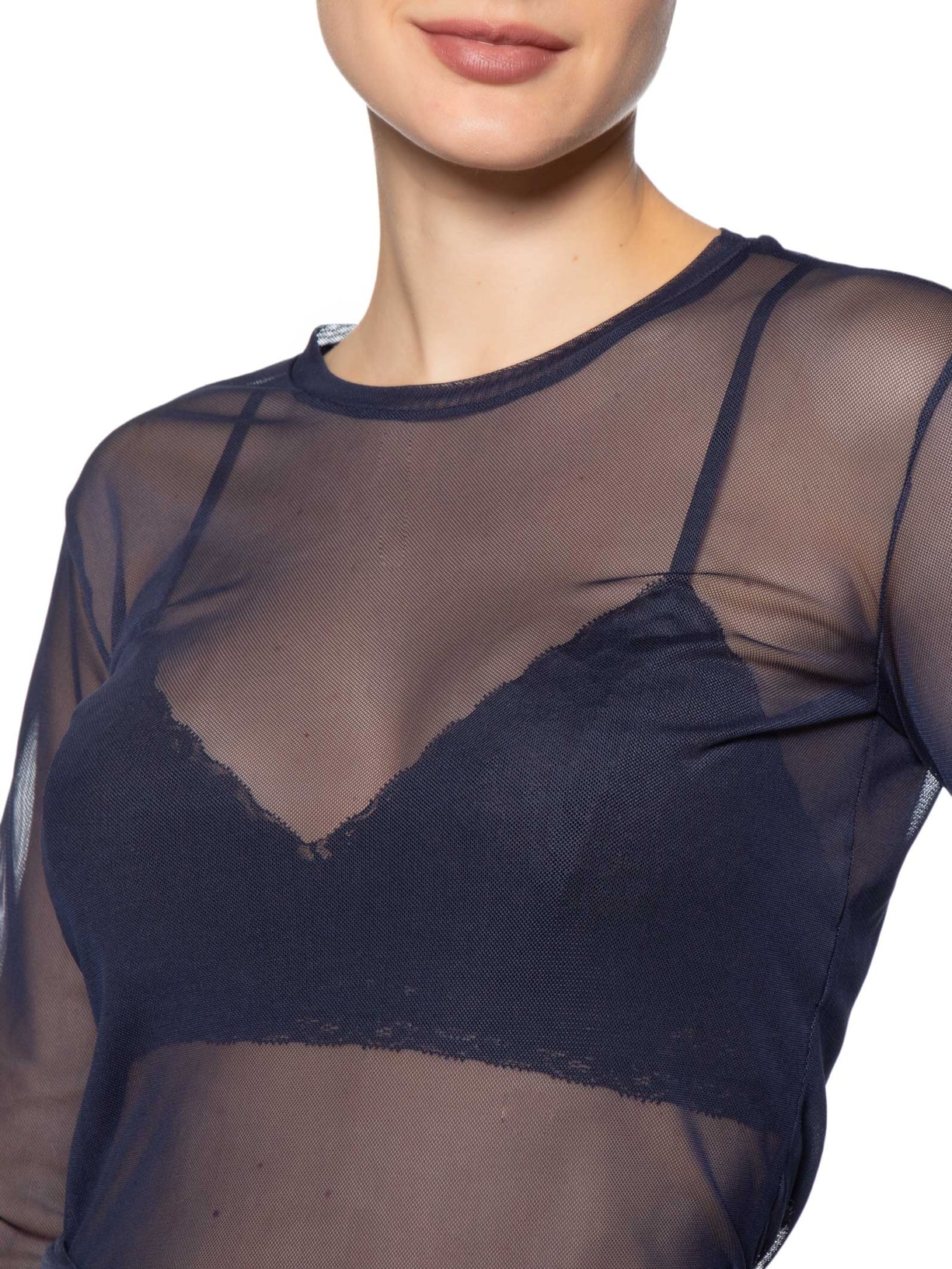 Blusa Feminina Tule Joana – Azul Le Lis