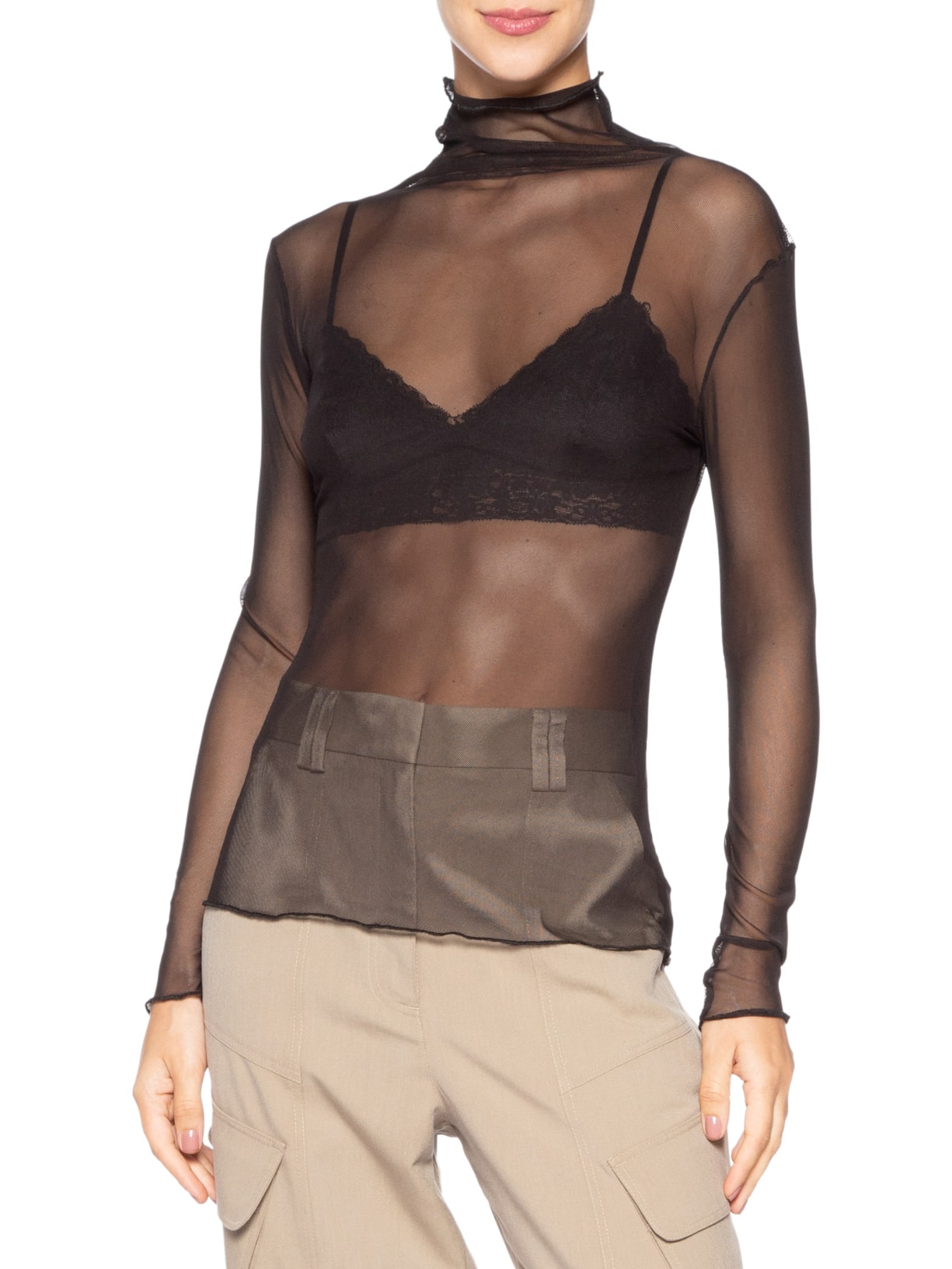 Blusa Feminina Tule Leonoe I26 Preto Mixed