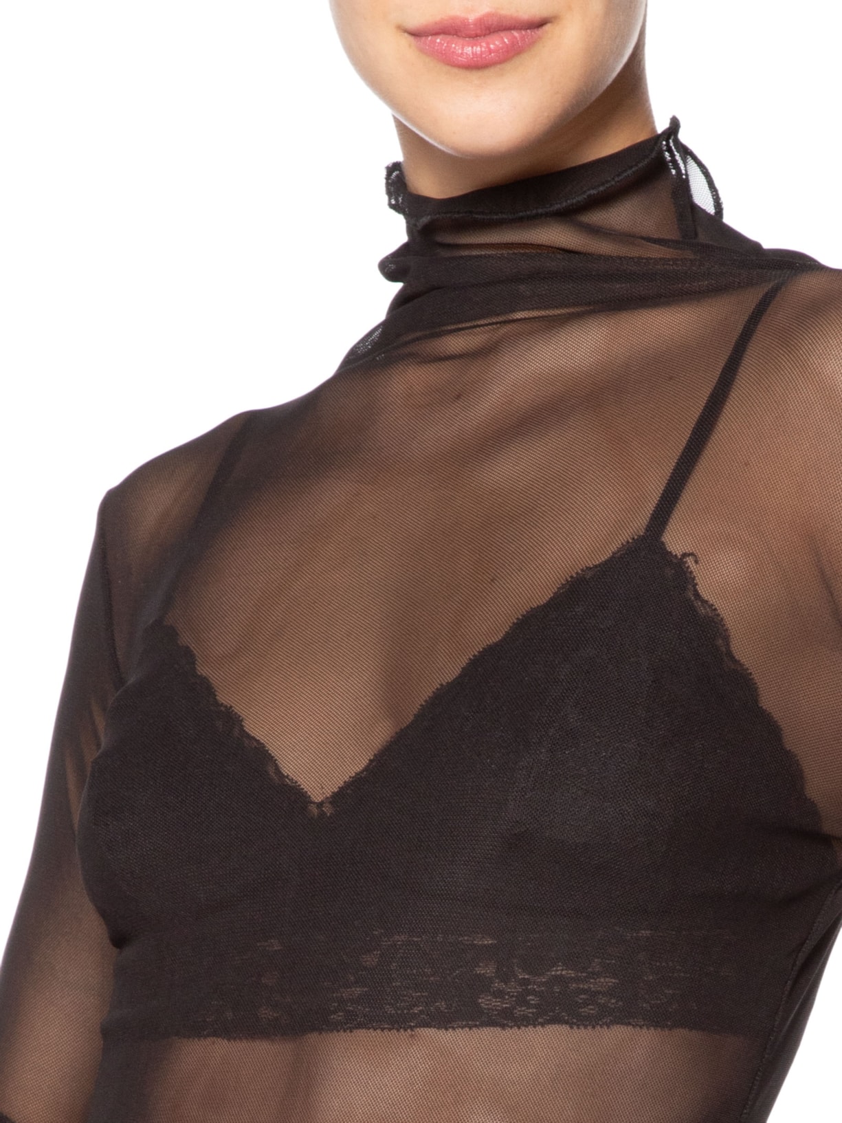 Blusa Feminina Tule Leonoe I26 Preto Mixed