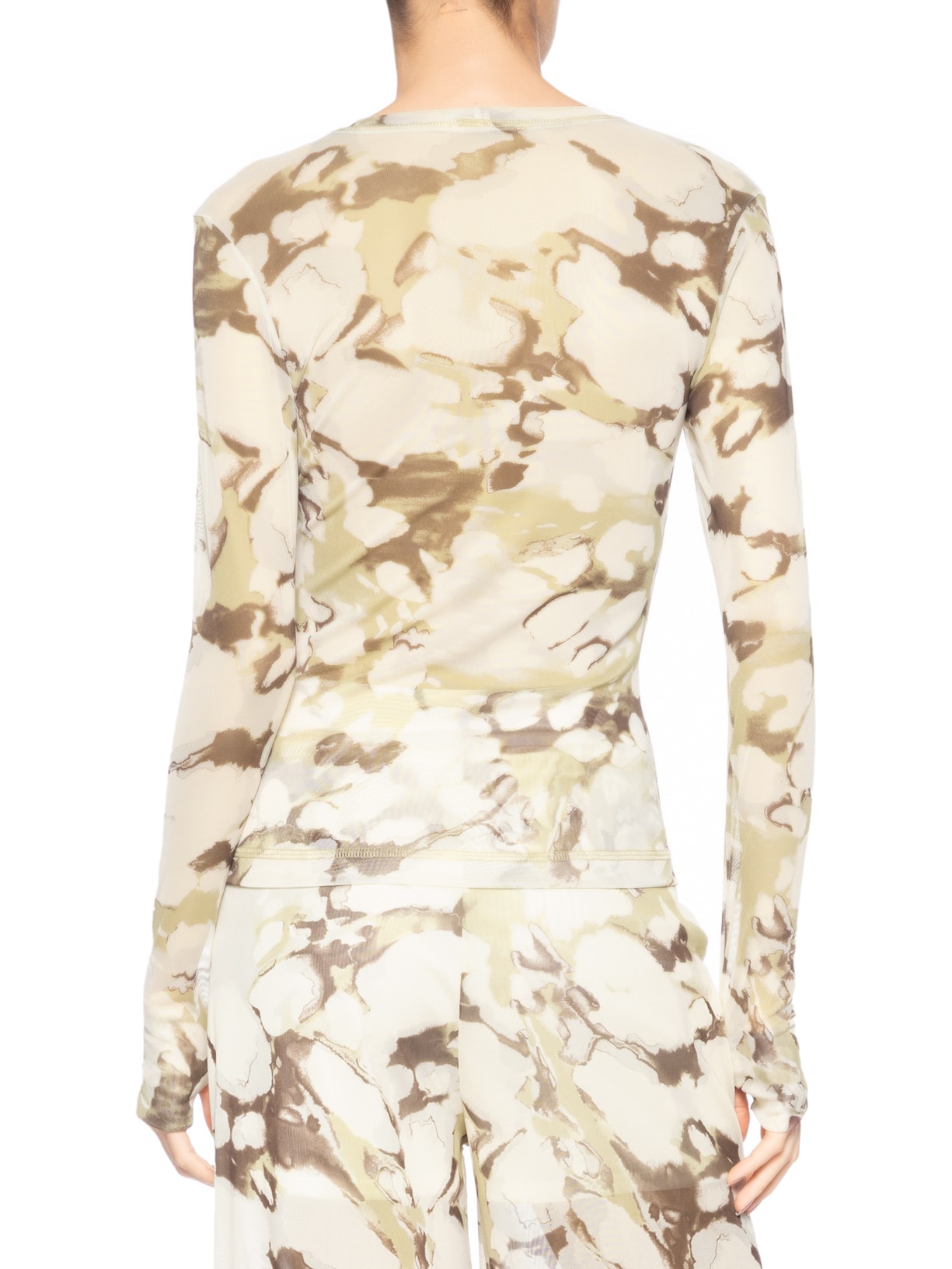 Blusa Feminina Tule Marfim – Marrom Le Lis