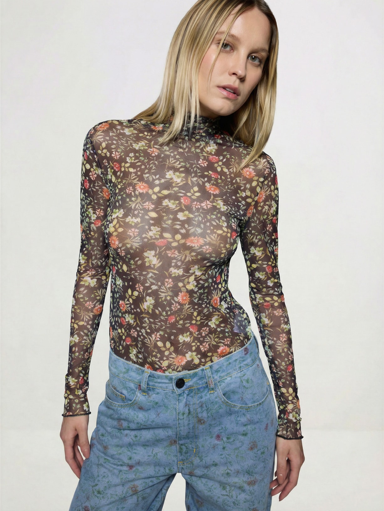 Blusa Feminina Tule Morris I26 Preto Mixed