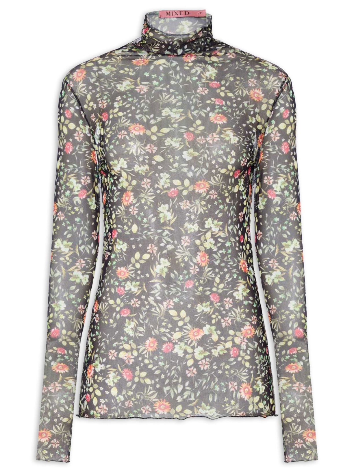 Blusa Feminina Tule Morris I26 Preto Mixed