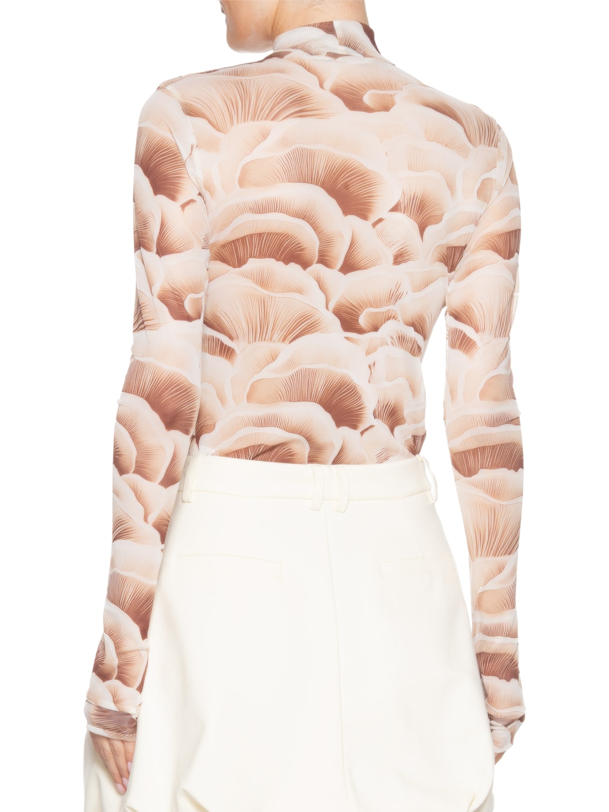 Blusa Feminina Tule Mush Bege Niini