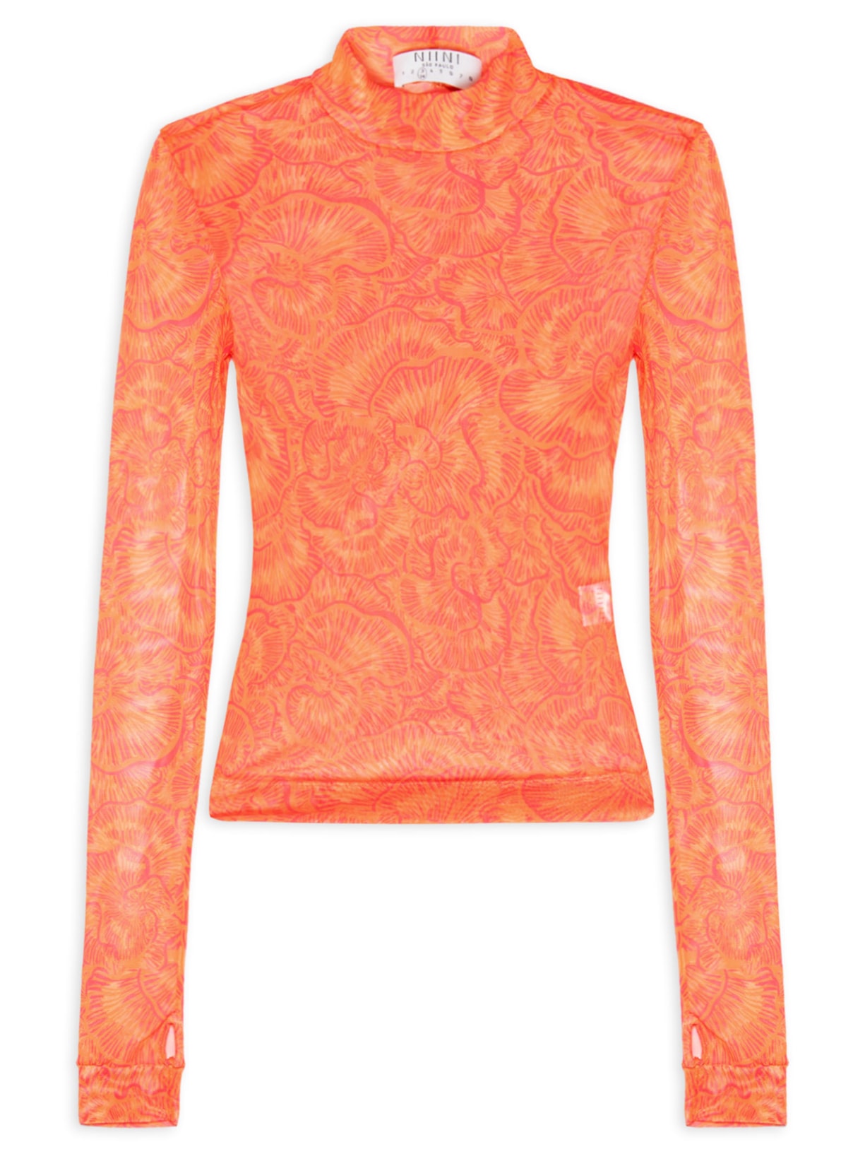 Blusa Feminina Tule Mushroom - Laranja