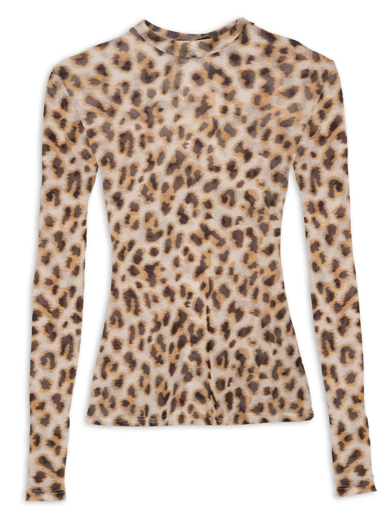 Blusa Feminina Tule Onça Animal Print Animale