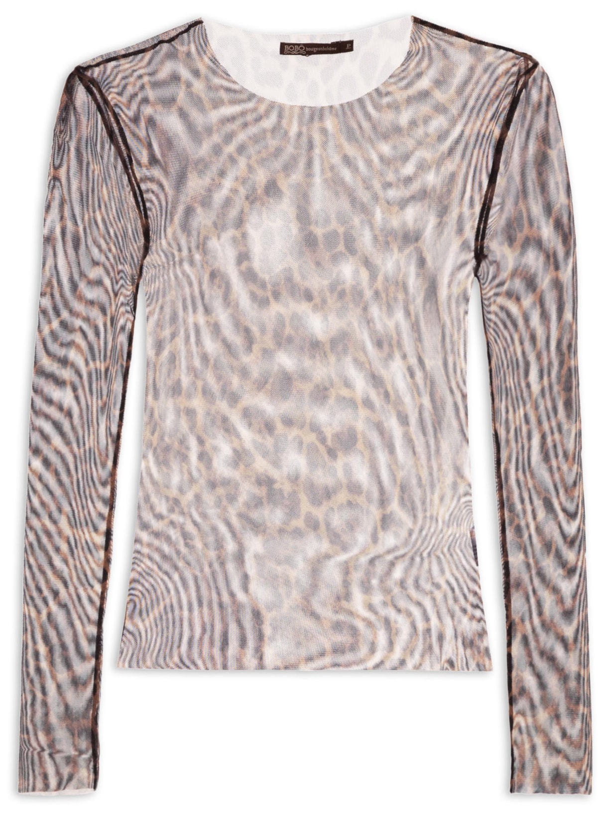 Blusa Feminina Tule Onça Animal Print Bo.bô
