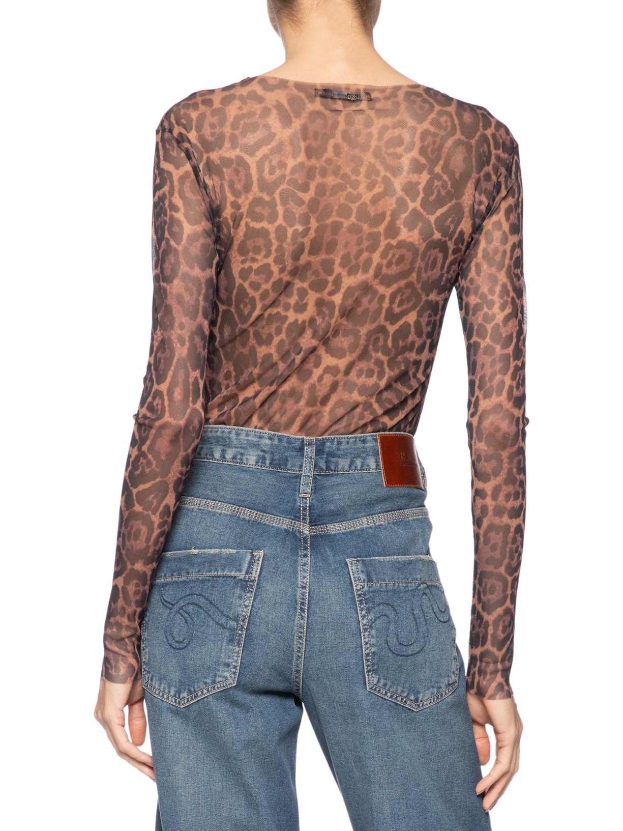Blusa Feminina Tule Onça Animal Print Bo.bô