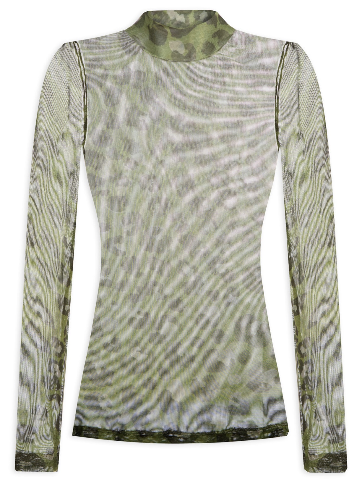 Blusa Feminina Tule Onça Nanquim Figo - Verde