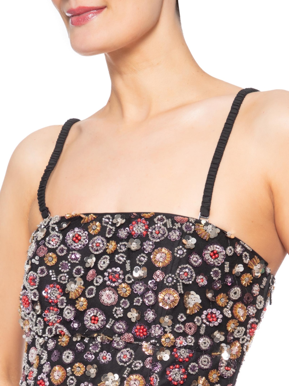 Blusa Feminina Tule Primavera Iza Nko Preto Nk