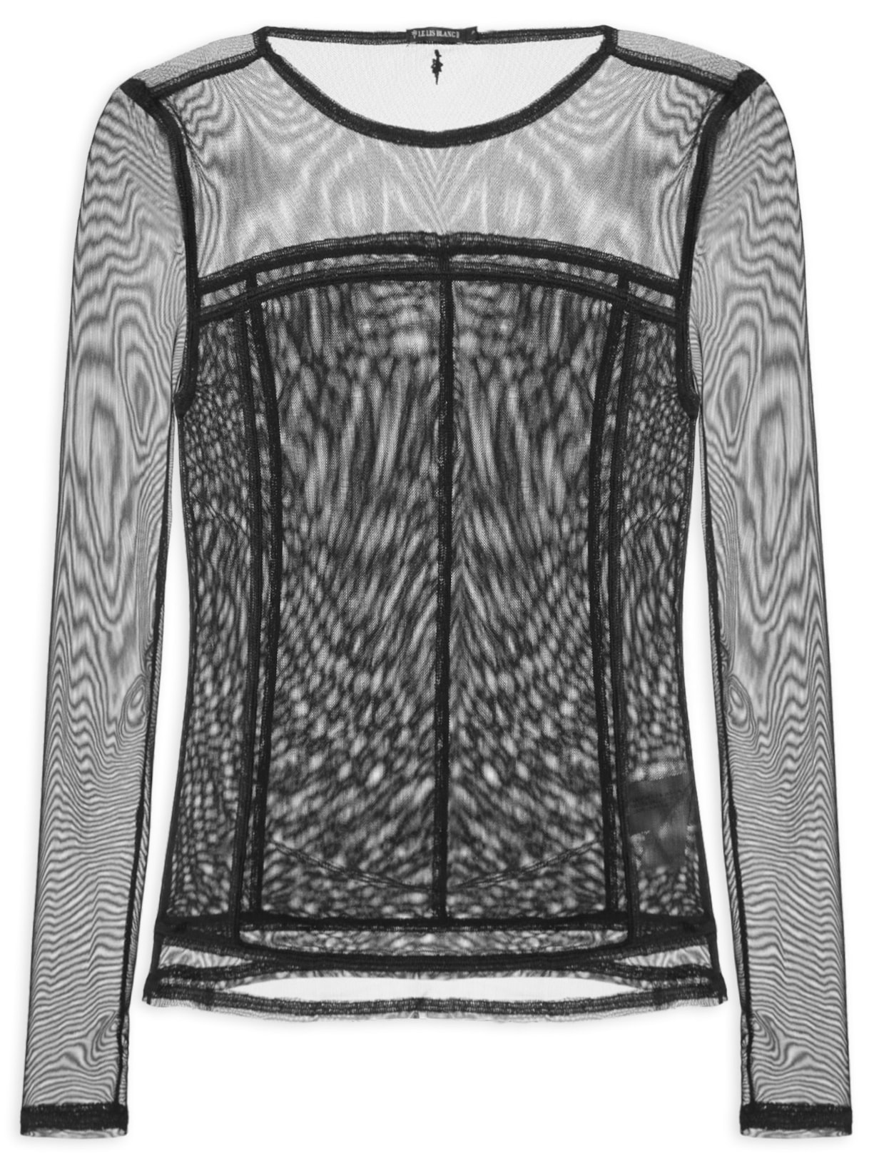 Blusa Feminina Tule Recortes Ii - Preto