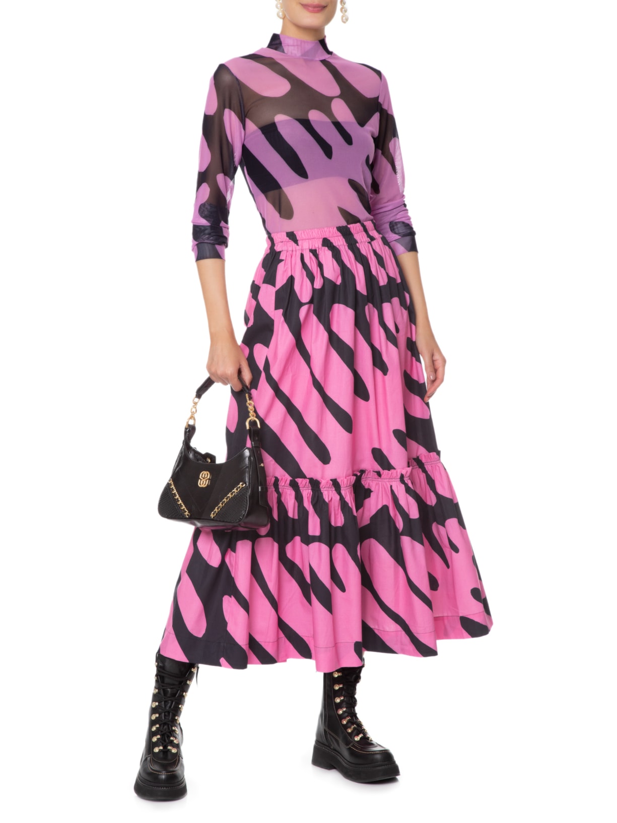 Blusa Feminina Tule Splash Rosa Gude