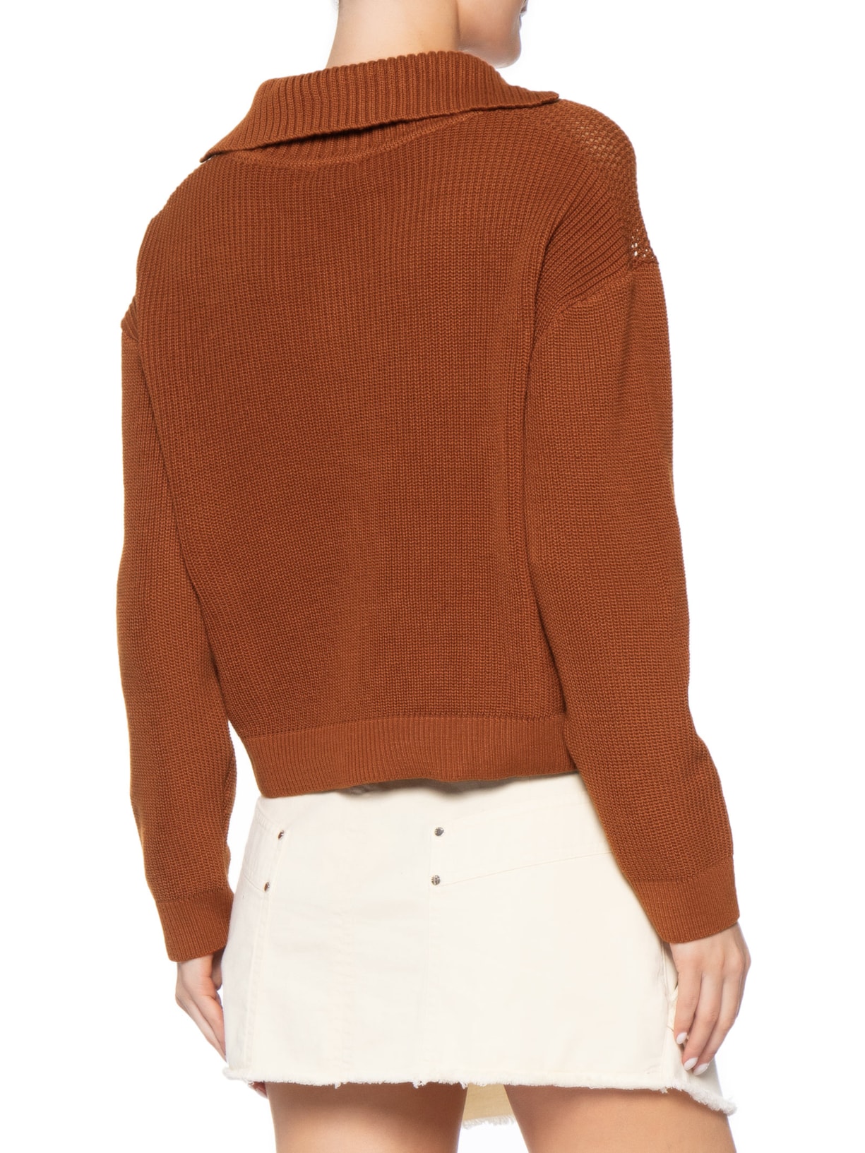 Blusa Feminina Tully Manga Longa Laranja Le Lis
