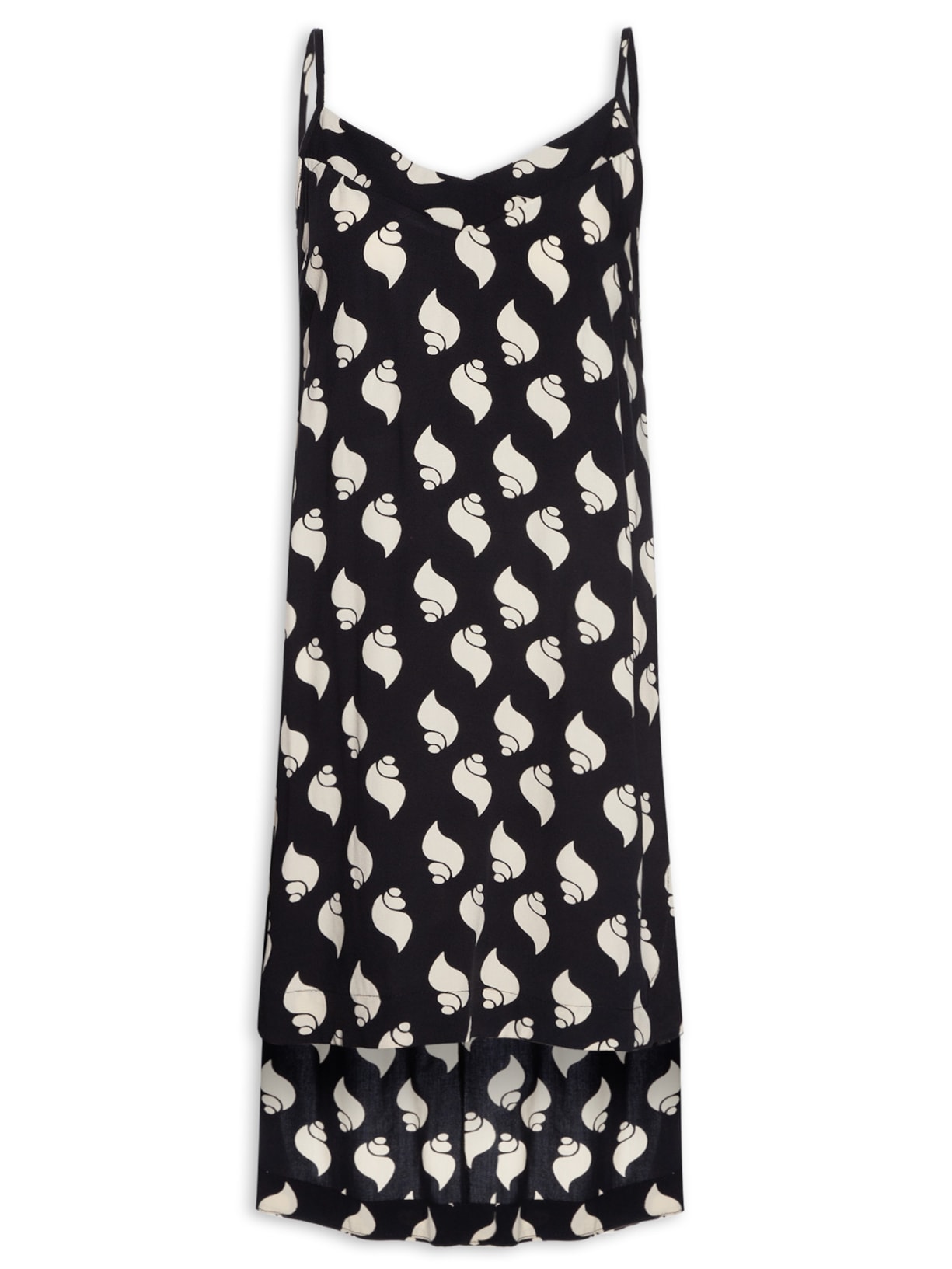 Blusa Feminina Túnica Crepe Litorânea Preto Dress To