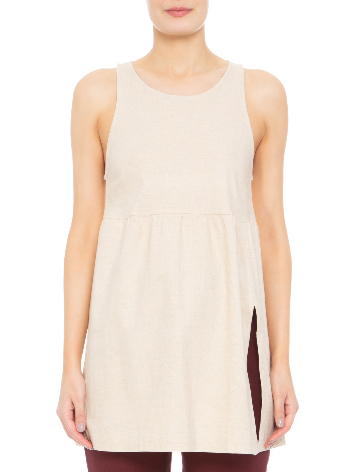 Blusa Feminina Túnica Frente Bege Pade D