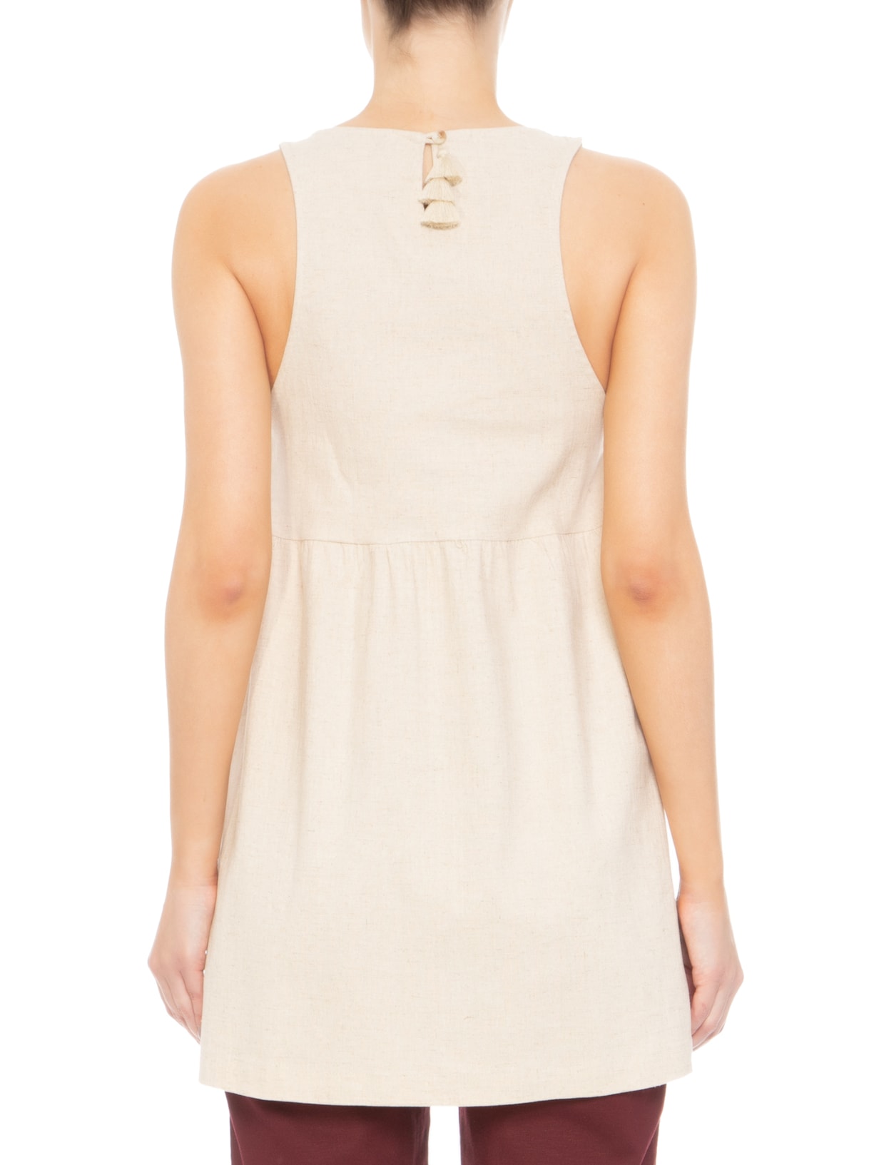 Blusa Feminina Túnica Frente Bege Pade D