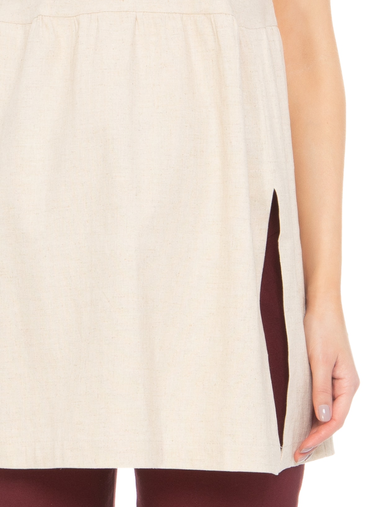 Blusa Feminina Túnica Frente Bege Pade D