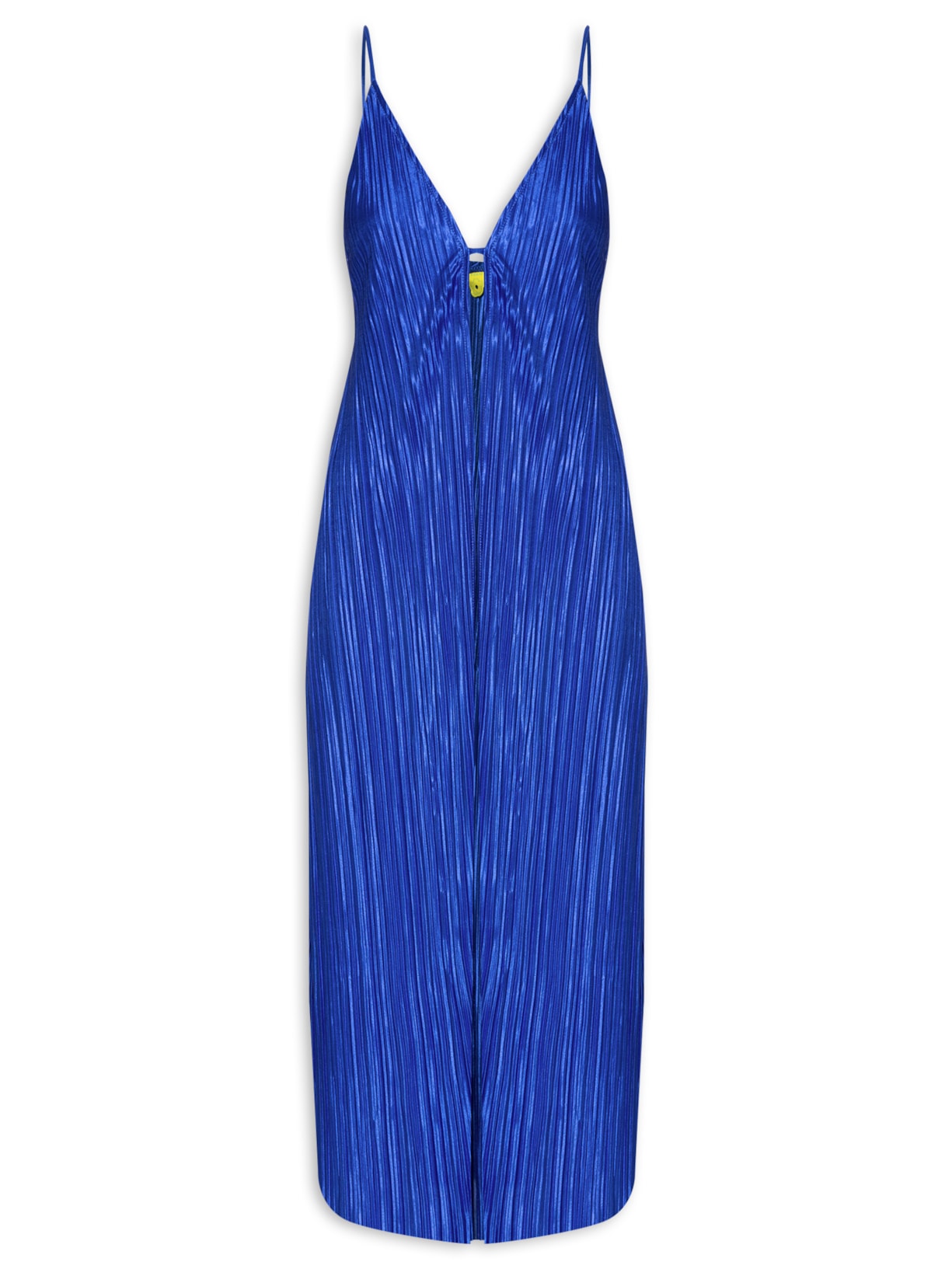 Blusa Feminina Túnica Plissada - Azul