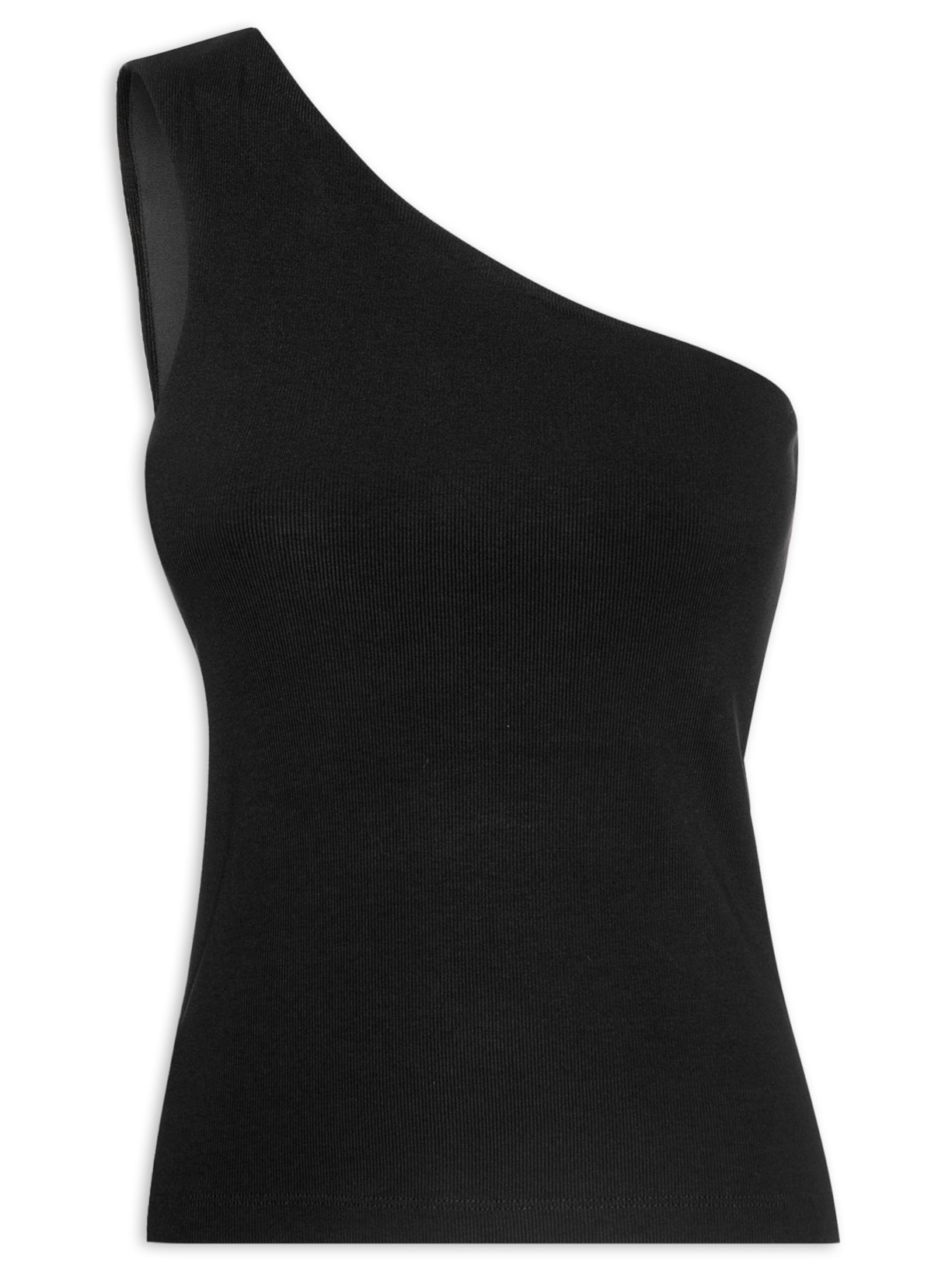 Blusa Feminina Um Ombro Só 360 - Preto