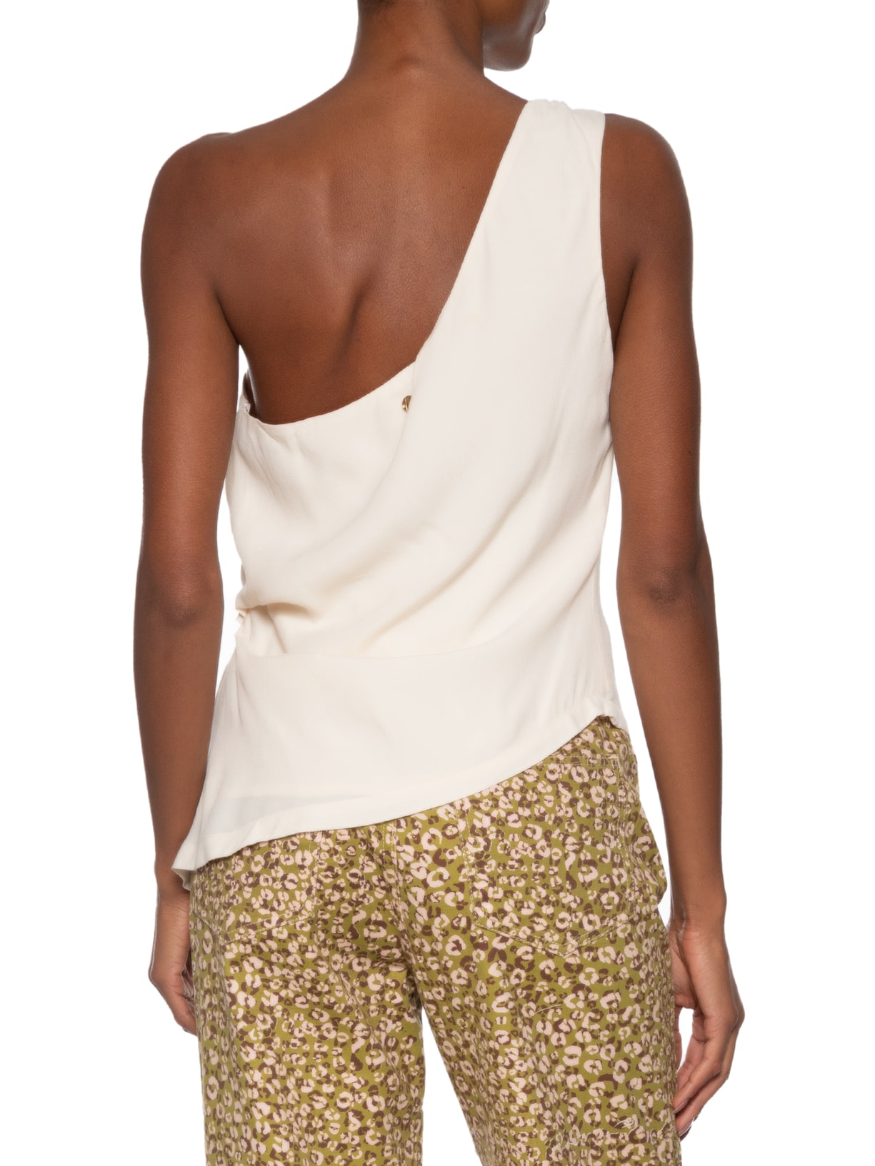 Blusa Feminina Um Ombro Só Bege Animale Jeans