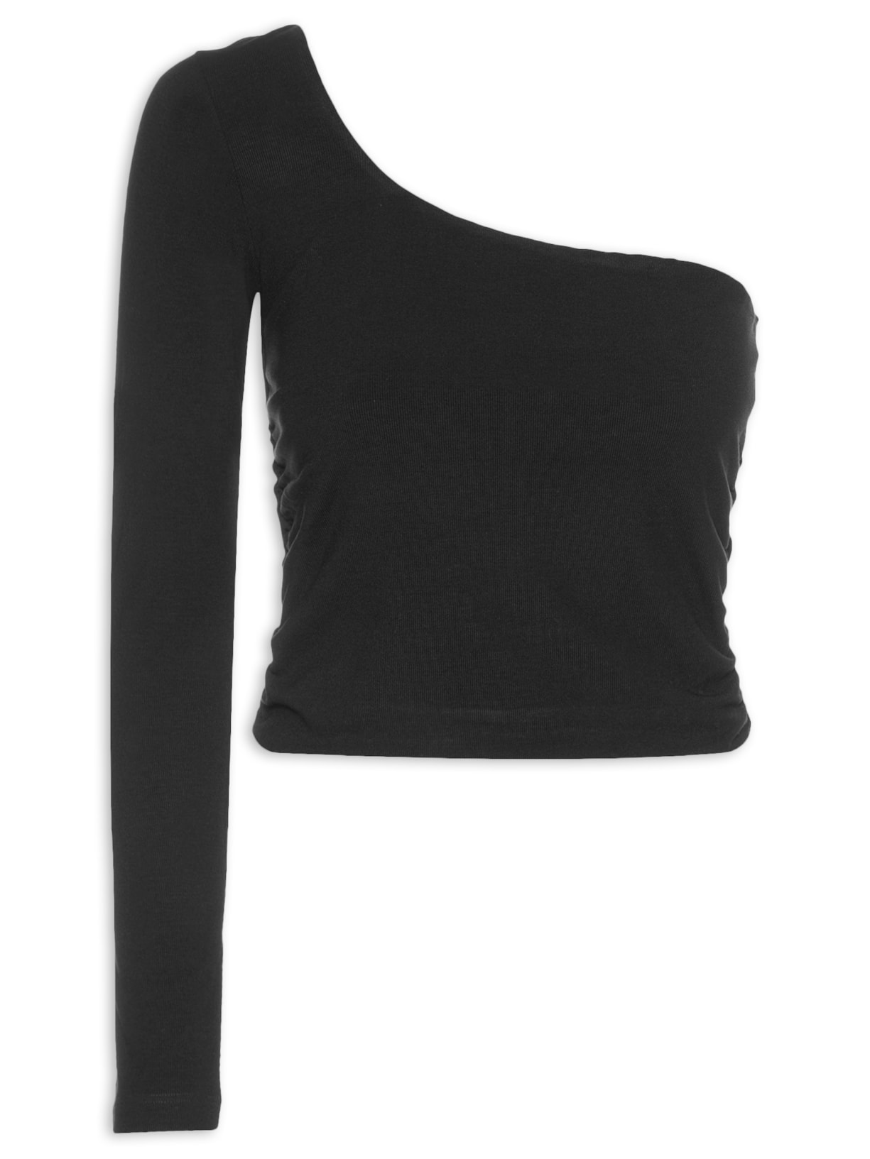 Blusa Feminina Um Ombro Só - Preto