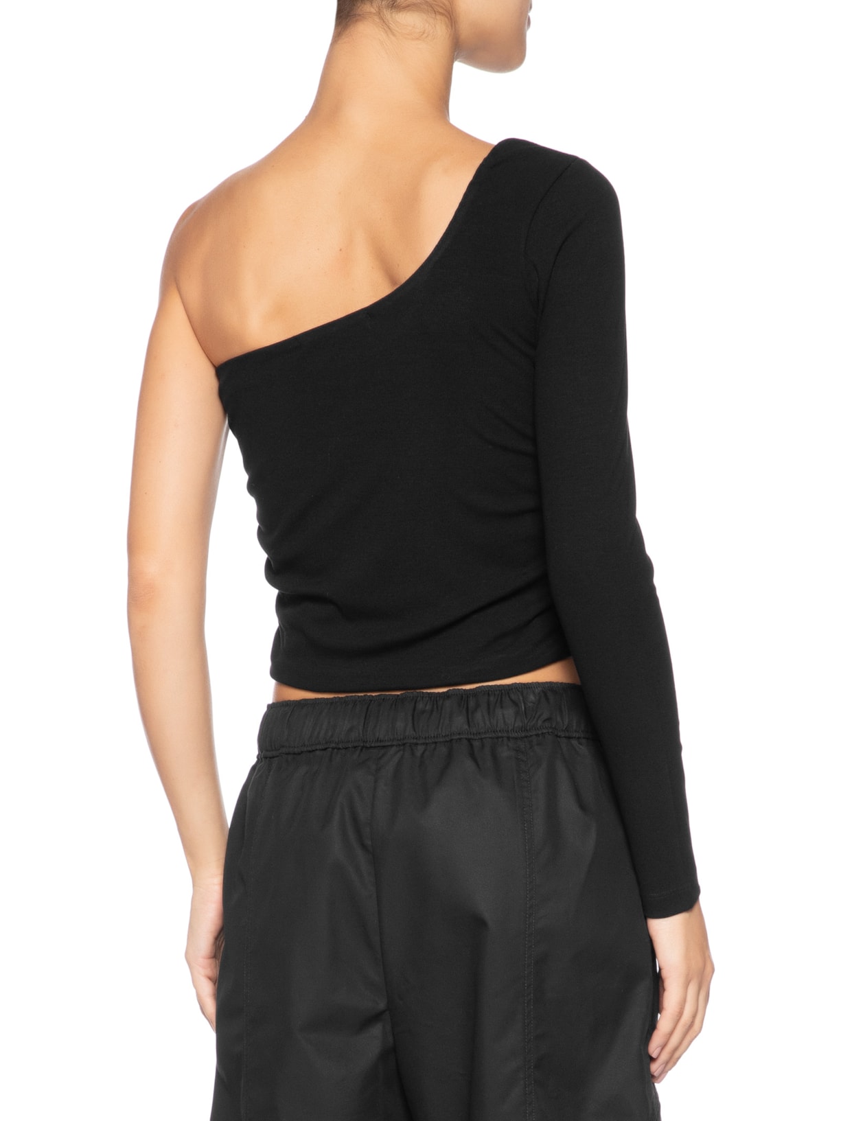 Blusa Feminina Um Ombro Só Preto Animale