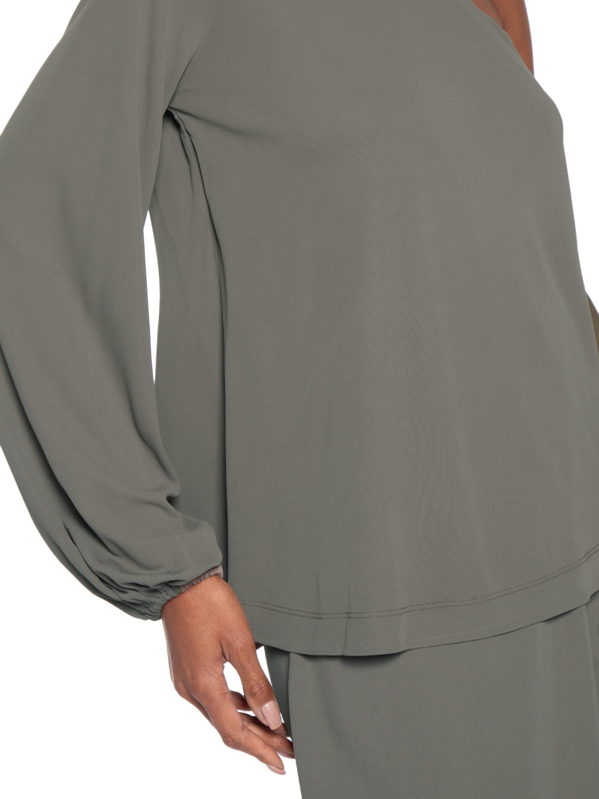 Blusa Feminina Um Ombro Só – Verde Maria Filó