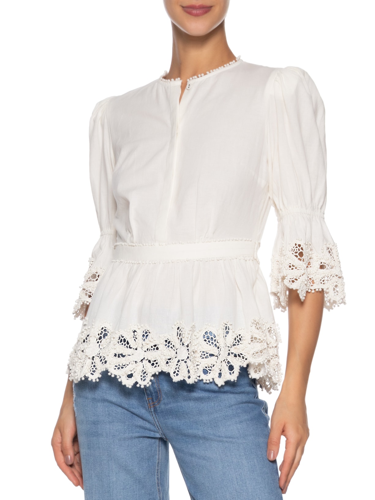Blusa Feminina Van Manga Branco Bo.bô