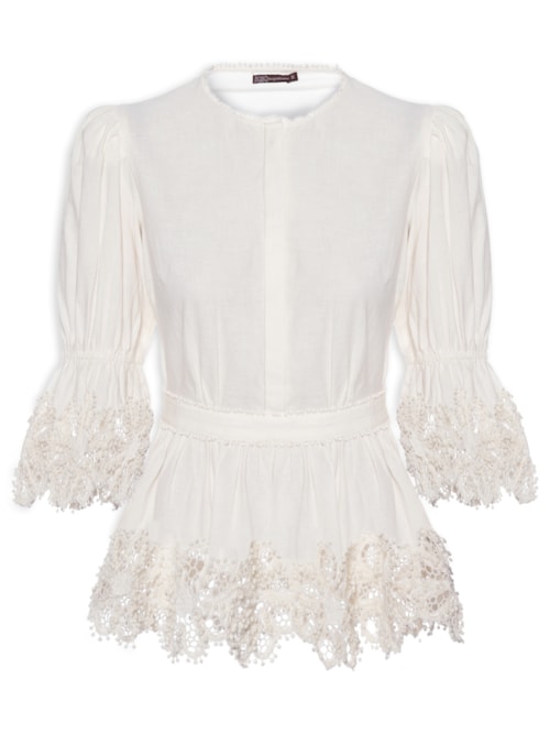 Blusa Feminina Van Manga - Branco