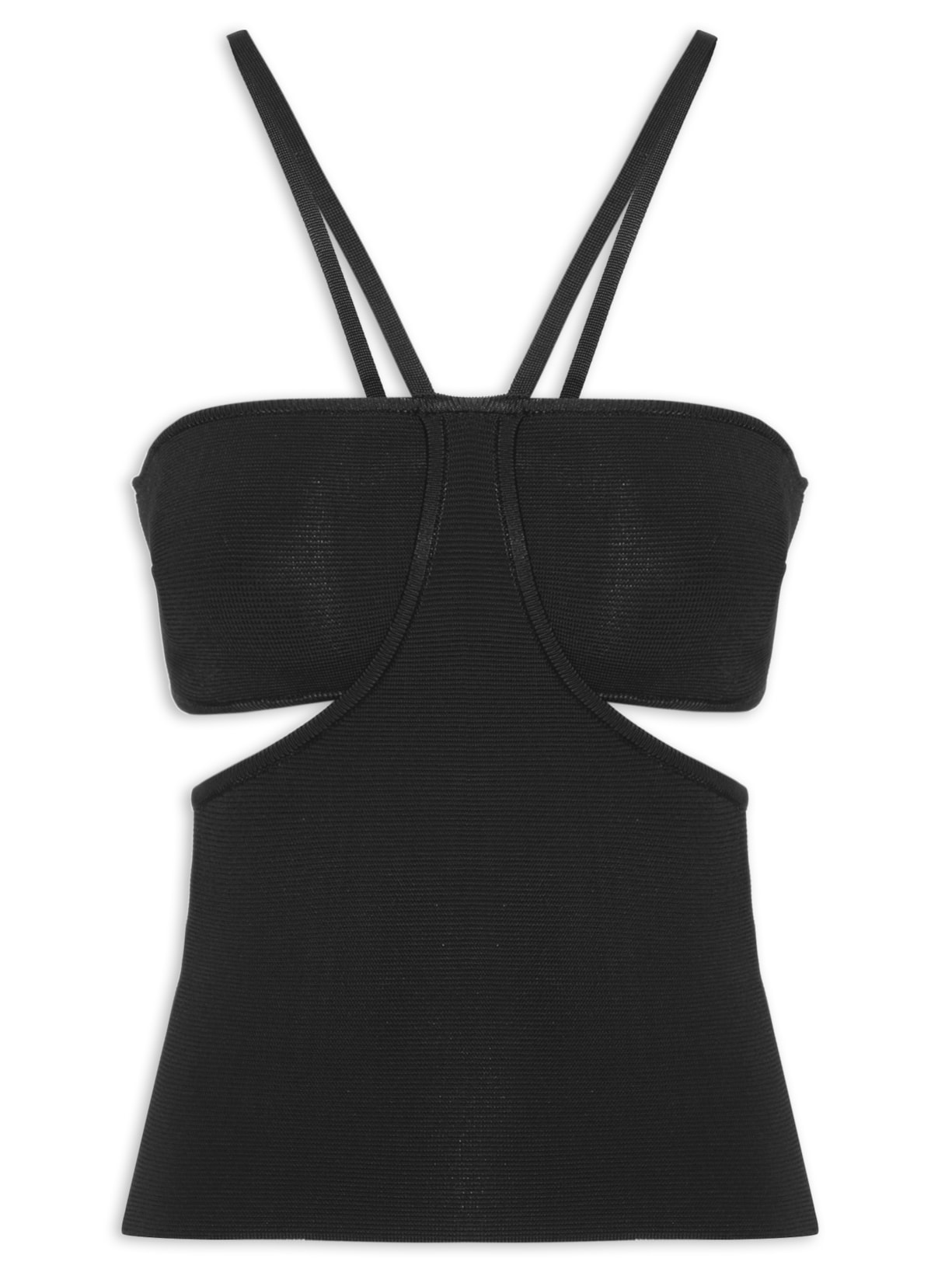 Blusa Feminina Vazados - Preto