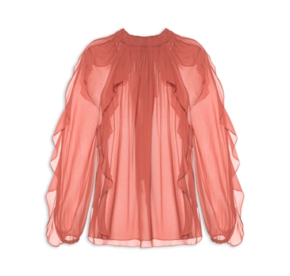 Blusa Feminina Verena Manga Longa - Laranja