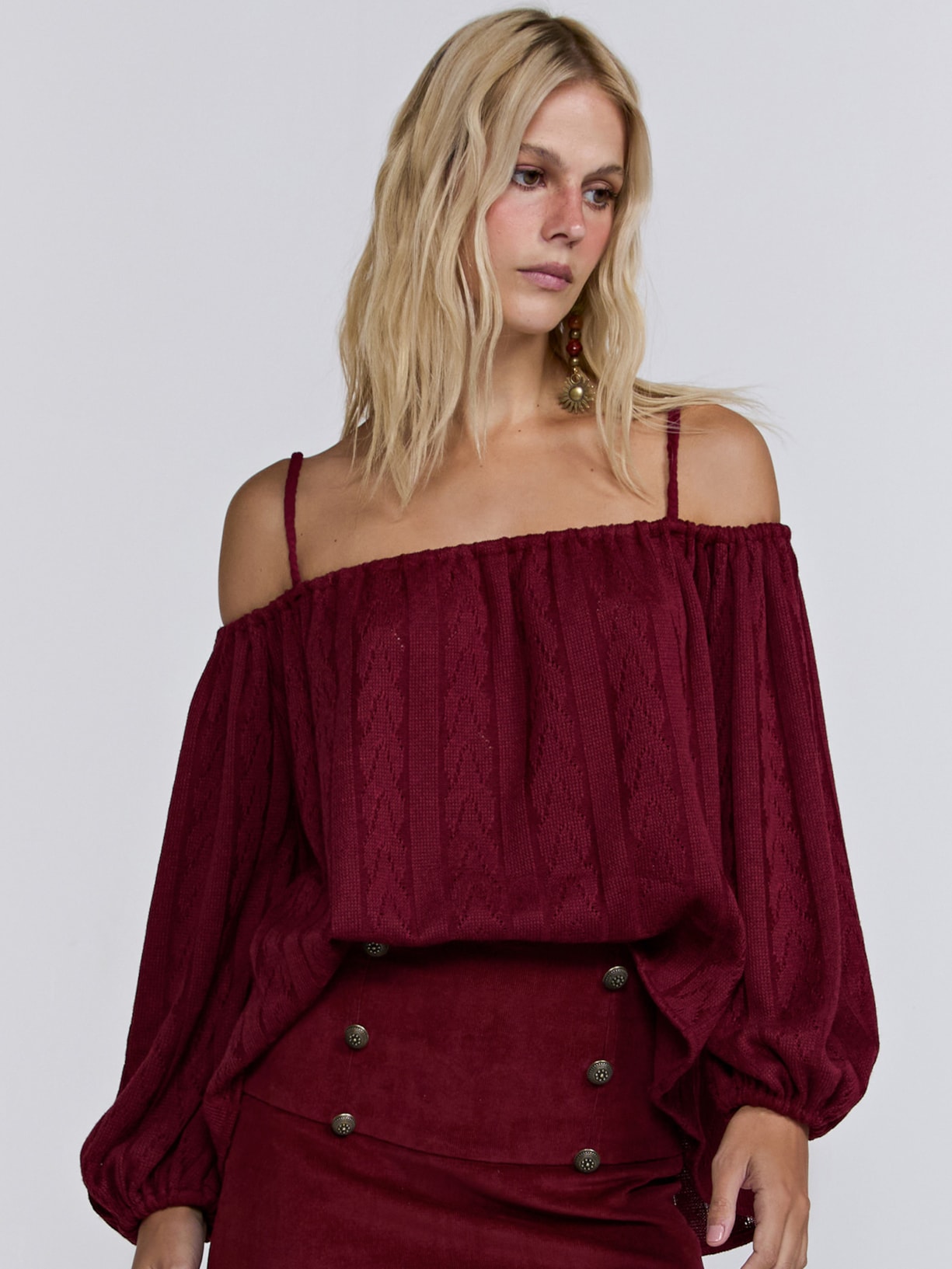 Blusa Feminina Victoria Vermelho Triya