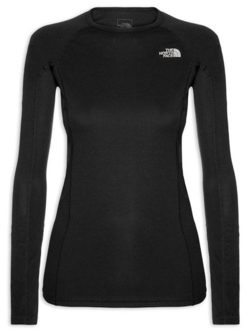 Blusa Feminina W Light L/S Crew Neck HGR - Preto